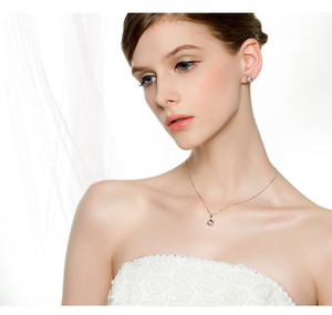 Gioielli in zircone versione coreana, collana a prima vista, collana con zircone rotante - Product Image 4