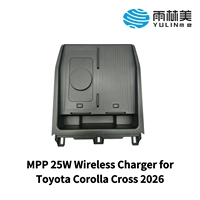 Chargeur de voiture sans fil YULINME 25W à double module magnétique avec interrupteur tactile pour iPhone et Android Toyota Corolla Cross 2025-2026