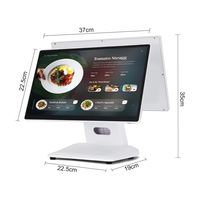 Caisse enregistreuse POS MATSUDAPOS ST8500, écran client double tactile 15,6 pouces, lecteur de cartes MSR, Windows 10/11, fabrication directe OEM ODM