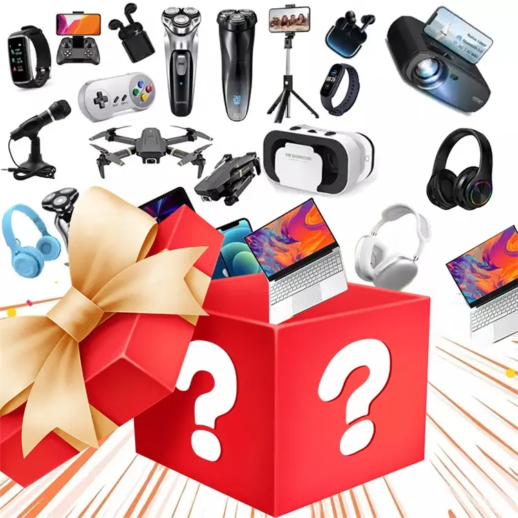Таинственная коробка Коробка с сюрпризом для электроники 3C Подарок-сюрприз для игрушки, Игровых Наушников, зарядного устройства для наушников, беспроводных наушников, смарт-часов Коробка