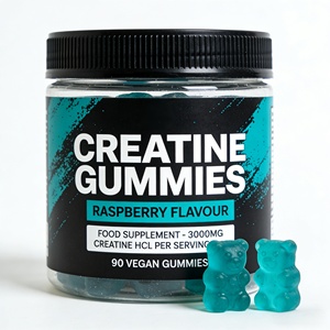 Gummies de créatine monohydrate Capital Label Sport, supplément <span class=keywords><strong>pré</strong></span>-entraînement pour la croissance musculaire et l'impulsion énergétique, de la Société d'État - Product Image 1