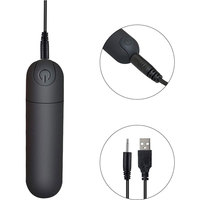 USB wiederauf ladbare Frauen Black Mini Bullet Sexspielzeug Vibrator für Kitzler Brustwarzen und andere empfindliche Flecken, um Vibrationen zu maximieren