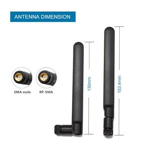 ZXSignal Plus уличная WiFi6E Wifi7 Антенна 2,4 ГГц 5,8 ГГц 7,125 ГГц Wi-Fi Двухдиапазонная резиновая антенна - Product Image 2