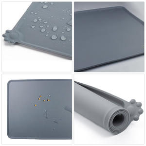 Maßgefertigte Umweltfreundliche Wasserdichte Hundematte mit Tiermuster Silikon Rutschfeste Futtermatte für Haustiere - Product Image 3