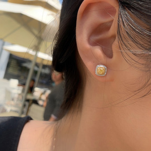 Orecchini a Perno Quadrati Semplici per Donne, Eleganti Accessori per Orecchie da Indossare Quotidianamente - Product Image 3