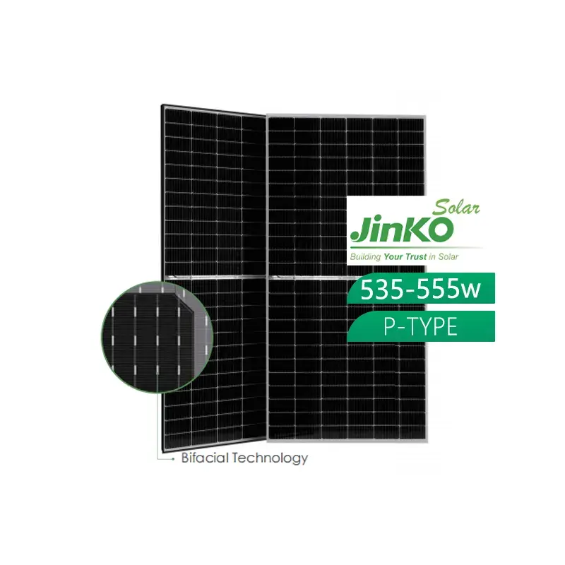 Paneles solares monocristalinos Jinko Tiger Pro 545W 550W 555W 560W Módulo bifacial Panel solar