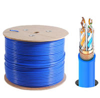 Cable Ethernet SFTP Cat6 de Doble Blindaje de Fábrica Xunfa, Cable de Red Gigabit de 8 Conductores de Cobre Puro con Certificación CE/ROHS
