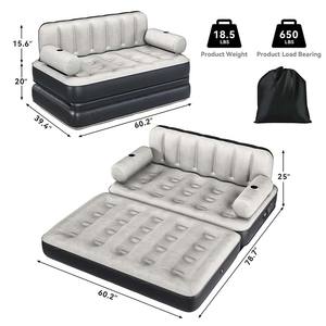 Materasso ad aria con cuscino integrato, materasso gonfiabile con pompa ad alta velocità, borsa per il trasporto e strumenti di riparazione per la casa, viaggi - Product Image 3