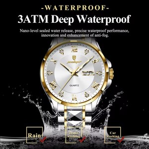 Reloj de Pulsera de Cuarzo de Lujo para Hombre POEDAGAR 883, 41 mm, con Indicador de Semana, Correa de Acero Inoxidable Luminosa, Resistente al Agua, con Esfera de Cristal - Product Image 3