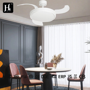 Y360 LED Decorative <b>Ceiling</b> Fan <b>Light</b> with <b>Remote</b> <b>Control</b> 36/42 inch Invisible Telescopic Design Modern Bedroom Fan <b>Light</b> - Product Image 3