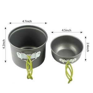 IRONDONKEY prodotti per esterni campeggio <span class=keywords><strong>Set</strong></span> da cucina per alpinismo escursioni singole pentole utensili da cucina - Product Image 4