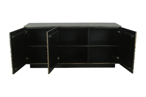 Aparador de Madera de Mango Sólida de Lujo con Diseño Elegante, Múltiples Cajones y Estantes, Amplio Almacenamiento para Comedor - Product Image 2