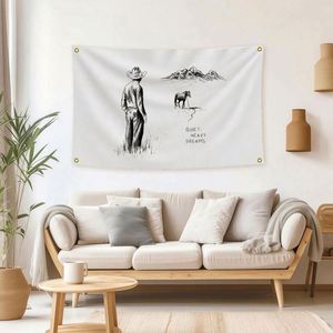 ธงโฆษณาดิจิทัลสำหรับภายนอกอาคาร ผ้าโพลีเอสเตอร์ 100% พิมพ์สองด้าน ธงแฟนคลับดนตรี - Product Image 2