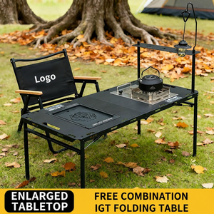 <span class=keywords><strong>Set</strong></span> Tavolo da Campeggio IGT Supreme con Griglia BBQ, Vassoio per Tè, <span class=keywords><strong>Set</strong></span> da Tè, Sollevamento Idraulico per Picnic all'Aperto - Product Image 4
