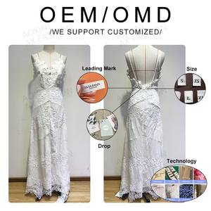 Robe pull en mousseline de soie tissée mini pour femmes de haute qualité OEM, manches évasées en dentelle, col bateau, vêtements de boutique personnalisés - Product Image 6