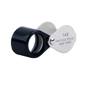GemTrue口袋折叠放大金属钻石珠宝放大镜眼放大镜高倍放大镜14x - Product Image 1