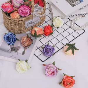Arreglo Floral de Rosas Artificiales para Salón de Bodas, Decoración de Flores de Seda, Pared de Flores Suaves, Cabeza de Rosa Perfumada Hecha a Mano - Product Image 4