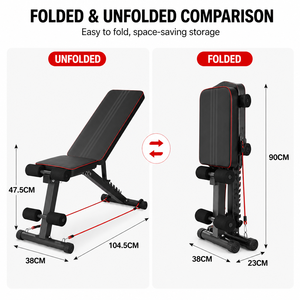 <span class=keywords><strong>Banc</strong></span> <span class=keywords><strong>de</strong></span> <span class=keywords><strong>musculation</strong></span> pliable FRS stable et multifonctionnel, réglable en inclinaison (7 niveaux), plat et déclinant, pour haltères, idéal pour la maison et la salle <span class=keywords><strong>de</strong></span> sport - Product Image 1