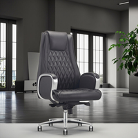 Chaise de patron en cuir de qualité supérieure, ergonomique, réglable en hauteur, design moderne, base en acier, symbole de prestige professionnel