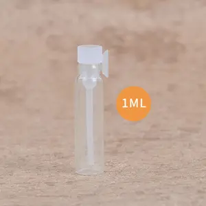 Mini reise leeren wiederverwendbarkeit 1ml/2ml luxus vertraglich kleine glas parfüm flasche für test