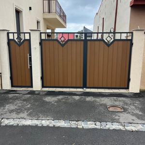 Vente en gros <span class=keywords><strong>de</strong></span> panneaux <span class=keywords><strong>de</strong></span> clôture en <span class=keywords><strong>bois</strong></span> composite WPC imperméables pour jardin extérieur Clôture en <span class=keywords><strong>bois</strong></span> et plastique pour - Product Image 4