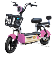 Scooter électrique léger sans balais 3 vitesses 350/500W, autonomie 48V 50KM, petit cyclomoteur électrique 14 pouces, design rétro Mecha pour étudiants, adultes et femmes