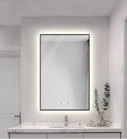 6063 6061 cadre de miroir carré rectangulaire anodisé brossé couleur personnalisée aluminium métal extrudé cadres profils