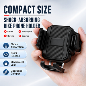 <span class=keywords><strong>Support</strong></span> de téléphone antichoc à quatre axes pour moto, <span class=keywords><strong>support</strong></span> de navigation anti-vibration pour vélo avec accès à l'objectif de la caméra pour moto, vente en gros B2B - Product Image 4