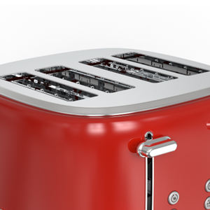 Toasteur à <span class=keywords><strong>pain</strong></span> électrique rétro Andong personnalisé pour 4 tranches en acier inoxydable avec gril - Product Image 6