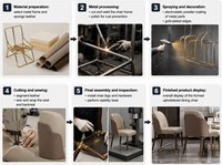 Chaises de salle à manger pour restaurants commerciaux, chaises de salle à manger modernes de luxe en bois massif avec dossier en cuir, vente en gros pour hôtels, cafés, bistros, projets