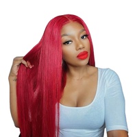Perruques Lace Front en Cheveux Humains Gingembre Orange 13x6, Ondulées Profondes, Pré-épilées, Perruque Lace Front HD 350 Water