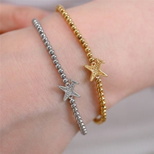 Pulsera Delicada Chapada en Oro de 18K con Dije de Avión Pequeño, Joyería de Viaje, Pulsera Elástica de Acero Inoxidable, Regalo para <span class=keywords><strong>Capitán</strong></span> - Product Image 3