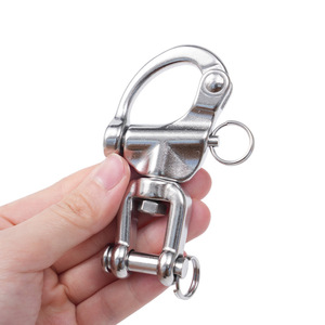 Manille pivotante en acier inoxydable Hirohiro, type fourche circulaire, 70mm, 87mm, 128mm, accessoires marins - Product Image 4
