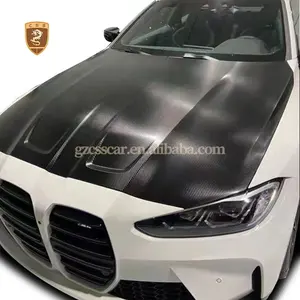 Oem Style Dry Carbon High Polished G80 G82 G83 Car Hood For Bnw M3 M4 Engine Cover Vehicle Modification