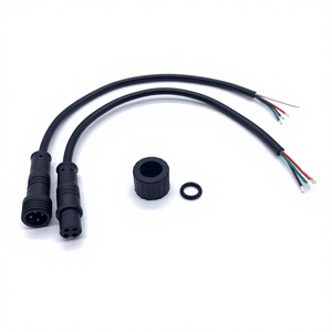 Kabel Adaptor Konektor Tahan Air M8 <span class=keywords><strong>2</strong></span>-Core Male-Female Docking Cable 3/4p LED Mini Power Cable untuk Peralatan Listrik - Product Image 2