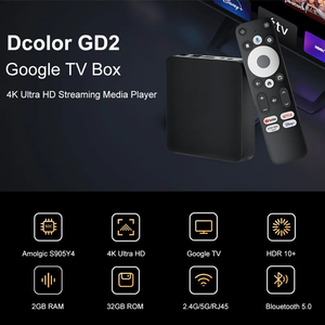 Factory Direct Dcolor GD2 Google Certified 4K <b>Android</b> 14 TV <b>Box</b> 2GB 32GB Smart Streaming Set Top <b>Box</b> Licensed Google TV <b>Box</b> - Product Image 2