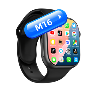 Top M16 reloj inteligente para estudiantes adultos Android 4G SiM tarjeta reloj S9 memoria grande WiFi descargable cronógrafo TFT Silicona - Product Image 2