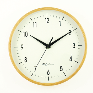 Round 10 Inch Wooden Wall <b>Clock</b> with Custom Background Design - Product Image 5