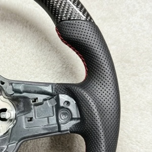 Volante <span class=keywords><strong>de</strong></span> Fibra <span class=keywords><strong>de</strong></span> Carbono Auténtica para Volkswagen <span class=keywords><strong>Golf</strong></span> 7 MK7 Mk7.5 <span class=keywords><strong>GTI</strong></span> Polo 7 GTS R Line, Volante <span class=keywords><strong>de</strong></span> Carreras Personalizado para B7 - Product Image 6