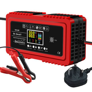 Chargeur de batterie intelligent 12V 10A <span class=keywords><strong>24V</strong></span> 5A entièrement automatique, mode de réparation d'impulsion électrique en 7 étapes pour la fonction GEL plomb acide AGM 150W PD - Product Image 3