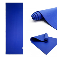 Tapis de yoga antidérapant en TPE Ecoofit, durable, noir, turquoise, rouge, violet, pour exercices, gym, entraînement, fitness, club, studio, pilates