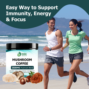 Hot Mushroom Coffee Powder Support Custom Reishi Mushroom Supplement Extract and Mineral Elements Powder Coffee - Product Image 5