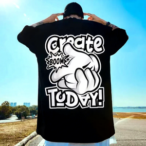 <span class=keywords><strong>Camiseta</strong></span> con hombros pintados con spray estilo grafiti americano para <span class=keywords><strong>hombre</strong></span>, <span class=keywords><strong>camiseta</strong></span> de manga corta de verano, fresca y de alta gama para <span class=keywords><strong>hombre</strong></span> - Product Image 5