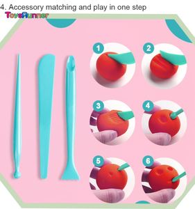 Toysrunner Brighten 80g Lightweight Air Dry Colored Clay Slime <b>DIY</b> <b>Kit</b>-12 Colors Super Soft Non-Toxic Educational Toy for 2-4 - Product Image 4