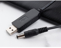 Kabel USB Cantell 1m Pengisian Cepat 5V-12V DC untuk Router WiFi, Modem, Printer, Komputer & Earphone - Tembaga Murni dengan Selubung PVC