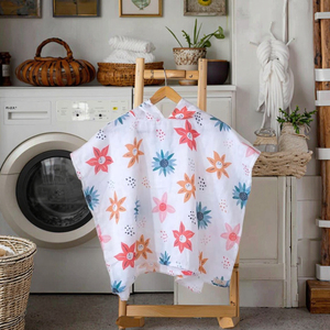 Poncho à capuche en mousseline <span class=keywords><strong>de</strong></span> coton biologique <span class=keywords><strong>Serviette</strong></span> <span class=keywords><strong>de</strong></span> bain douce et écologique pour bébé pour enfants - Product Image 5