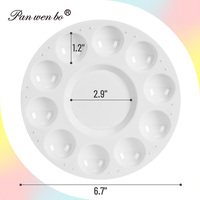 Palette de peinture acrylique et aquarelle Panwenbo pour enfants, plateau de peinture en plastique pour adultes et enfants, artisanat DIY