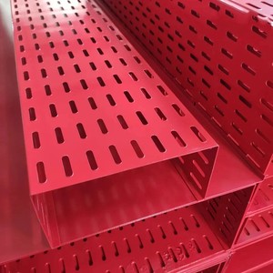 Bandeja para Cables de Acero Galvanizado Perforada y Ventilada, Resistente al Fuego y al Calor, para Uso en Paisajismo, Ancho Personalizado, con Recubrimiento en Polvo - Product Image 1