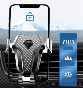 Support de téléphone de voiture multifonctionnel à ventouse pour grille d'aération, support universel de navigation par gravité pour voiture - Product Image 4