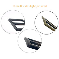 Boucles réglables carrées à trois glissières légèrement courbées de 16/19/25/32/38 mm pour sangles de sacs et sangles en toile – Pièces de quincaillerie pour sacs